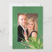 Waterverf Rustic Forest Wedding Foto Kaart (Achterkant)