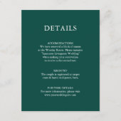 Waterverf Rustic Green Pine Trees Informatiekaartje (Voorkant)