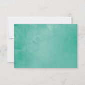 Waterverf Rustic Greenery Winter Wedding RSVP Kaartje (Achterkant)