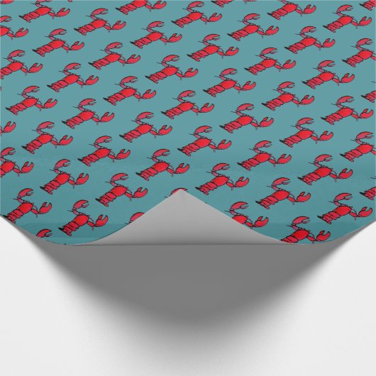 Waterverf Rustic Lobster Cadeaupapier (Hoek)