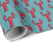 Waterverf Rustic Lobster Cadeaupapier (Rol Hoek)