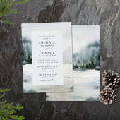 Waterverf Rustic Misty Mountain Lake Kaart