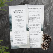 Waterverf Rustic Misty Mountain Lake Programmakaart