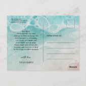 Waterverf Rustic New Address Verhuisaankondiging Briefkaart (Achterkant)