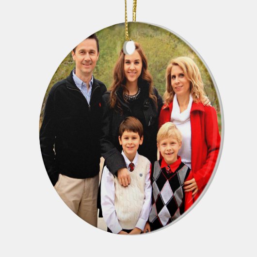 Waterverf Rustic Reindekerst Keramisch Ornament (Links)