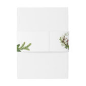 Waterverf Rustic Reindekerst Uitnodigingen Wikkel (Achterkant Voorbeeld)