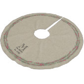 Waterverf Rustic Rosemary en Berries over de overl Kerstboom Rok (Gekanteld)