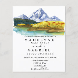 Waterverf Rustic Wedding F Flyer