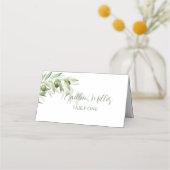 Waterverf Rustic Wedding Olive Branches Plaatskaartje (Voorkant)