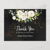 *~* Waterverf Rustic White Rose Vrijgezellenfeest Briefkaart (Voorkant)