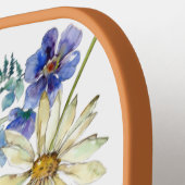 Waterverf Rustic Wildbloemen Monogram Pickleball Paddle (Links Detail)