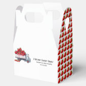 Waterverf Rustiek Schattige aardbeien baby shower Bedankdoosjes (Geopend)