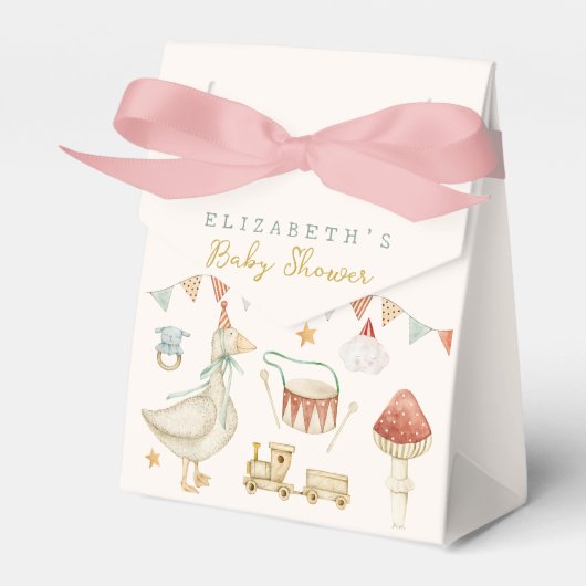 Waterverf Rustiek Schattige Baby Hallo Baby Speelg Bedankdoosjes (Voorkant Zijde)