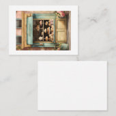 "Waterverf rustieke bakkerij Storefronts Clip Visitekaartje (Voorkant / Achterkant)