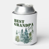 Waterverf rustieke beste opa ooit blikjeskoeler (Blikje Voorkant)