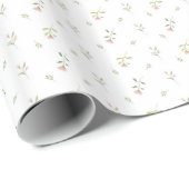 waterverf rustieke bloemmotieven cadeaupapier (Rol Hoek)