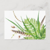 Waterverf rustieke bos bruiloft geschenk register informatiekaartje (Achterkant)