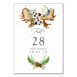 Waterverf Rustieke Bos Bruiloft Kaart