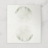 Waterverf Rustieke bos pijnbomen plaats Plaatskaartje (Buitenkant ongevouwen)