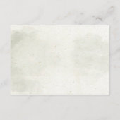 Waterverf Rustieke bospijnbomen die het goed wense Informatiekaartje (Achterkant)