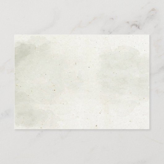 Waterverf Rustieke bospijnbomen die het goed wense Informatiekaartje (Achterkant)