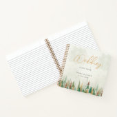 Waterverf Rustieke bospijnbomen Notitieboek (Binnen)