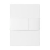 Waterverf Rustieke bospijnbomen Uitnodigingen Wikkel (Achterkant Voorbeeld)