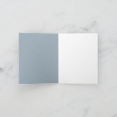 Waterverf rustieke cowboy bruiloft bedankkaart (Binnen)