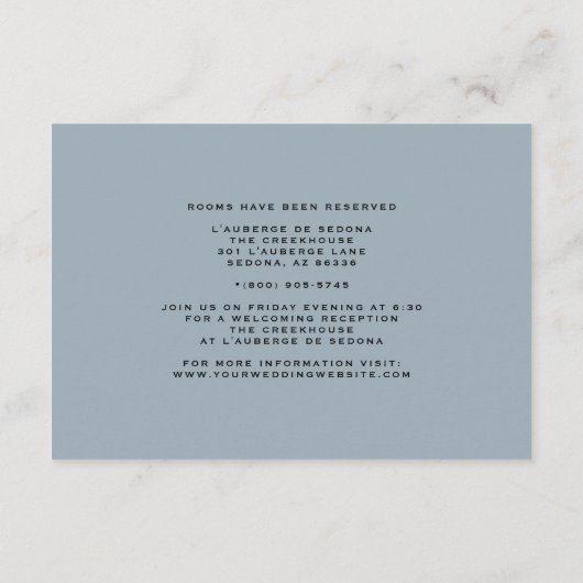 Waterverf rustieke cowboy bruiloft informatiekaartje (Achterkant)