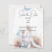 Waterverf rustieke cowboy bruiloft kaart (Voorkant)