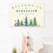 WATERVERF RUSTIEKE DENNENBOMEN FAMILIEREÜNIE SPANDOEK (Insitu)