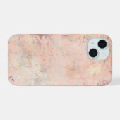 Waterverf rustieke esthetiek iPhone 15 case (Achterkant horizontaal)