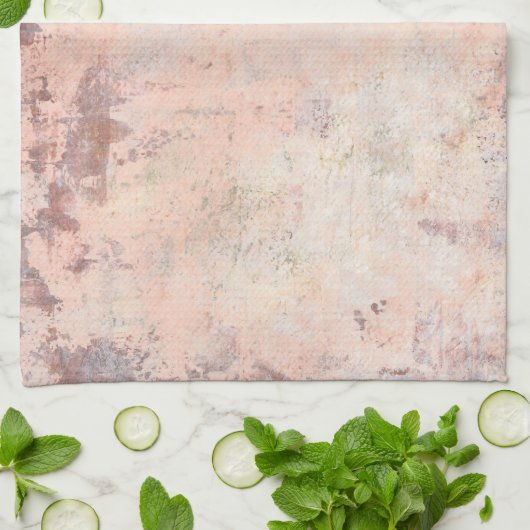 Waterverf rustieke esthetiek theedoek (Gevouwen)