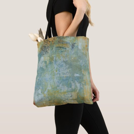 Waterverf rustieke esthetiek tote bag (Dichtbij)