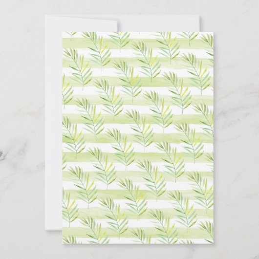 Waterverf rustieke Giraffe Baby shower uitnodiging (Achterkant)