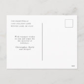 Waterverf Rustieke Gnome Photo Holiday Briefkaart (Achterkant)