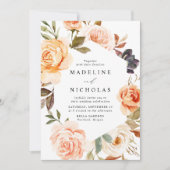 Waterverf Rustieke Herfst Floral Kaart (Voorkant)