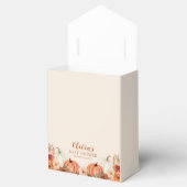 Waterverf rustieke Herfst kleine pompoen Baby show Bedankdoosjes (Geopend)