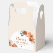 Waterverf rustieke Herfst kleine pompoen Baby show Bedankdoosjes (Geopend)