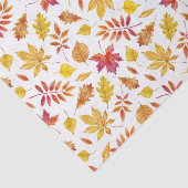 Waterverf rustieke herfstbladeren tissuepapier (Detail)