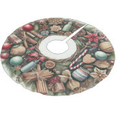 Waterverf rustieke land kerstvakantie kerstboom rok (Gekanteld)