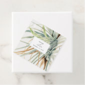 Waterverf rustieke neutraal boho botanische bruilo bedankjes labels (In situ)