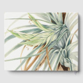 Waterverf rustieke neutraal boho botanische bruilo gastenboek (Achterkant)