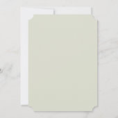 Waterverf rustieke neutraal boho botanische bruilo kaart (Achterkant)