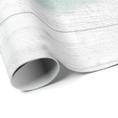 Waterverf Rustieke Nevelige Bos Berghut Cadeaupapier (Rol Hoek)