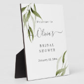 Waterverf Rustige Eucalyptus Vrijgezellenfeest Eas Fotoplaat (Zijkant)