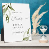 Waterverf Rustige Eucalyptus Vrijgezellenfeest Eas Fotoplaat (Zijkant)