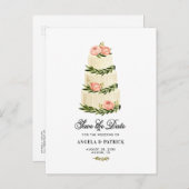 Waterverf Rustige, gelaagde sluiting slaat de datu Aankondigingskaart (Voorkant / Achterkant)