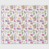 Waterverf Rustige kaasdruiven Cadeaupapier (Vlak)