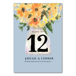 Waterverf Rustige zonnebloem Bouquet Kaart